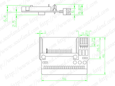 Erstellung von 3-LEDs 40-Pin IDE Female To CF Card Adapter