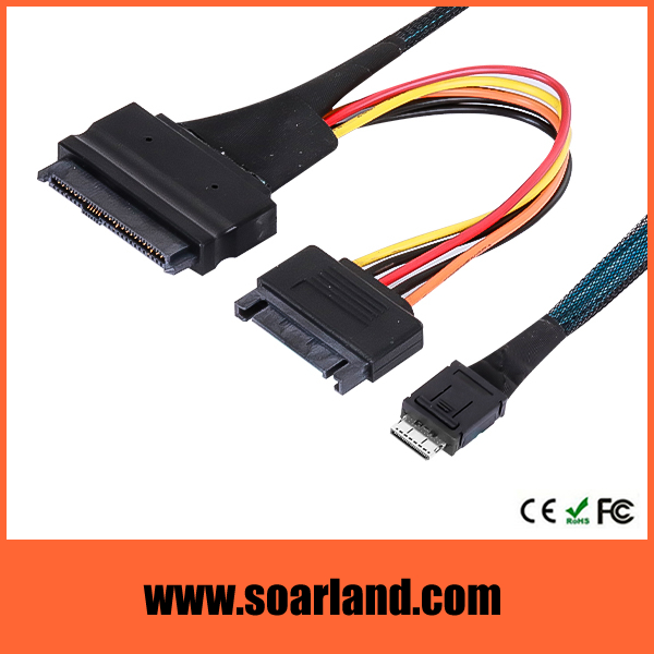 SFF-8611 to SFF-8639 cable