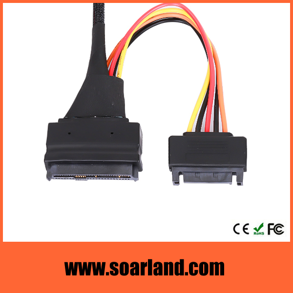 SFF-8654 to SFF-8639 cable