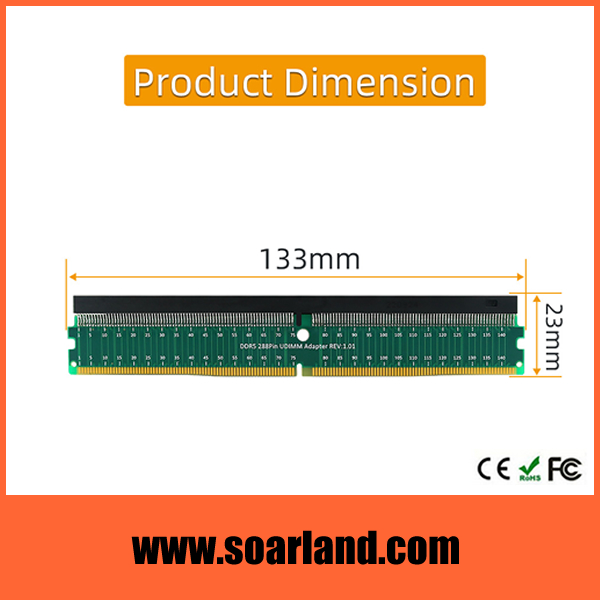 DDR5 U-DIMM 288-Pin Riser