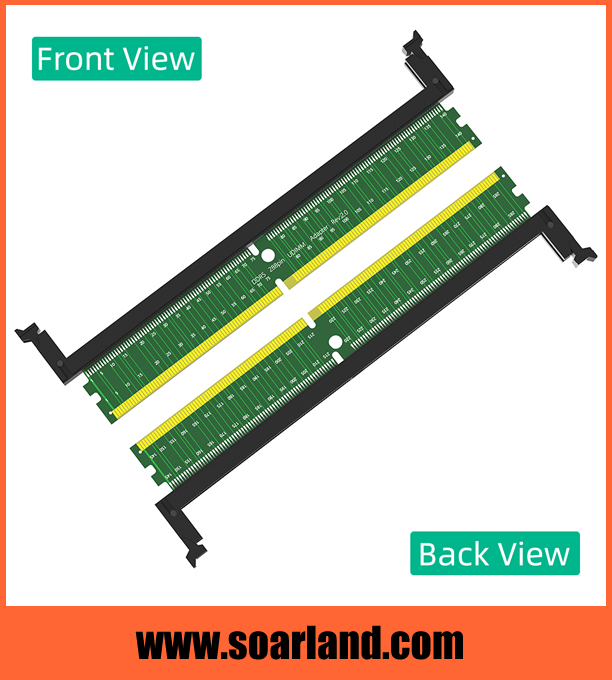 DDR5 U-DIMM 288-Pin Riser with Short Latch