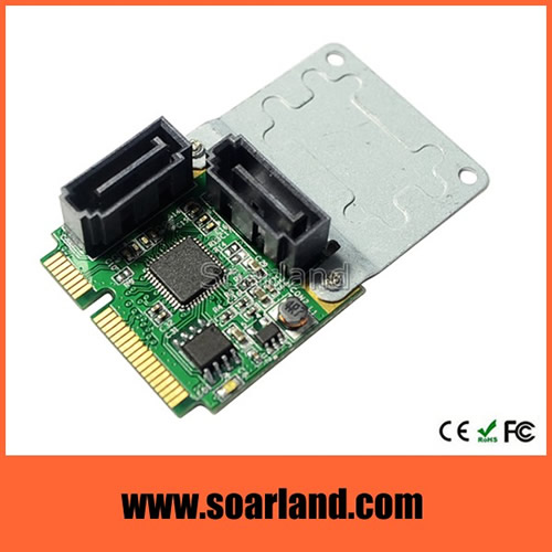 Dual SATA 3 to mini PCIe Adapter