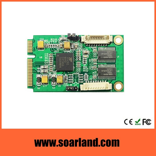 2-Port RS232 mini PCIe Serial Card