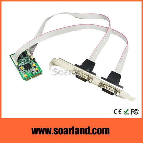 2-Port RS232 mini PCIe Serial Card