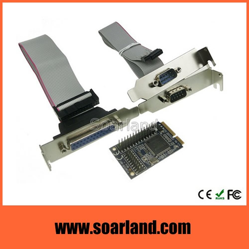 mini PCIe 2 Serial 1 Parallel Card