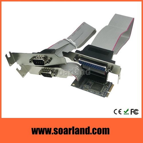 mini PCIe 2 Serial 1 Parallel Card