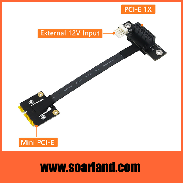 mini PCIe to PCIe x1 Cable