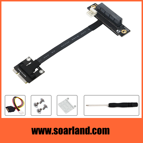 mini PCIe to PCIe x4 Cable