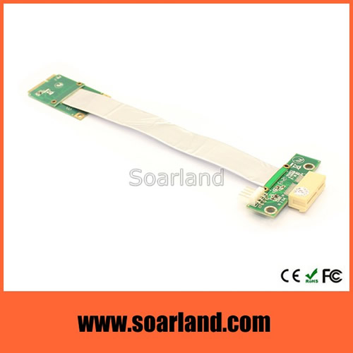 PCIe x1 to mini PCIe with silver cable