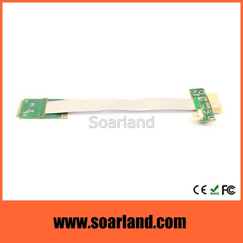 PCIe x1 to mini PCIe with silver cable