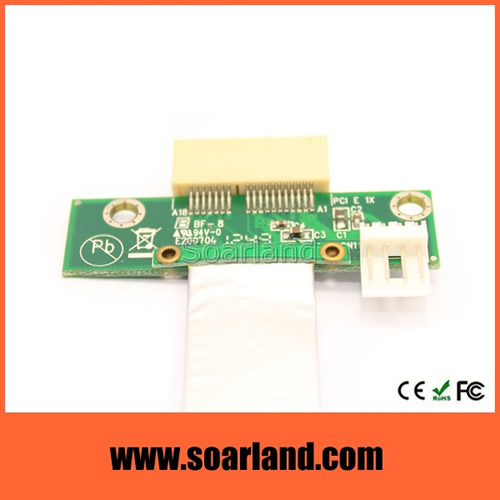 PCIe x1 to mini PCIe with silver cable