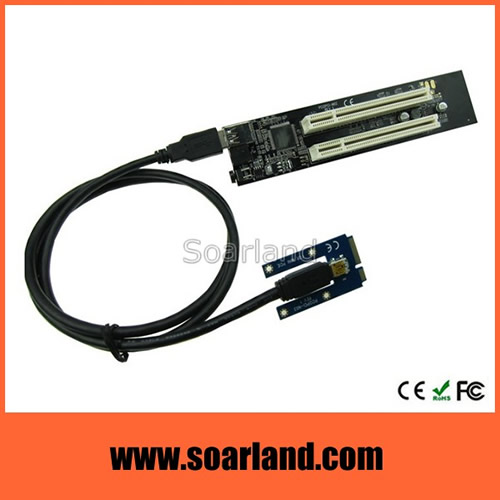 Dual PCI to mini PCIe Adapter Enclosure