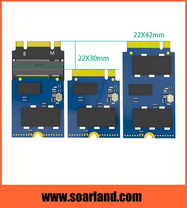 M.2 Key-M to M.2 KEY B+M Adapter