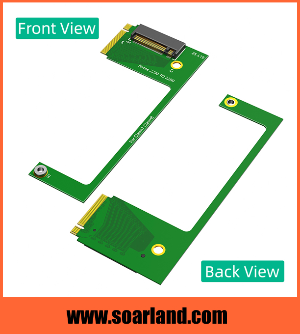 M.2 Key-M 2280 to 2230 Extender For MSI Claw7 Claw8