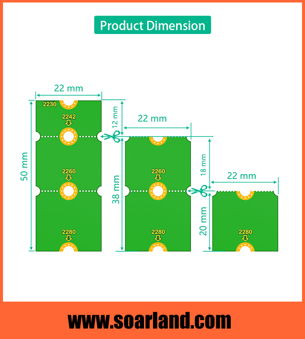 NGFF M.2 Extension Board