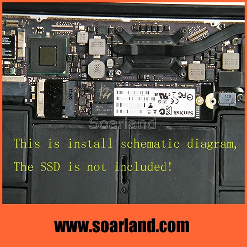 M.2 SSD to 2012 MacBook Air 17+7 Pin Adapter