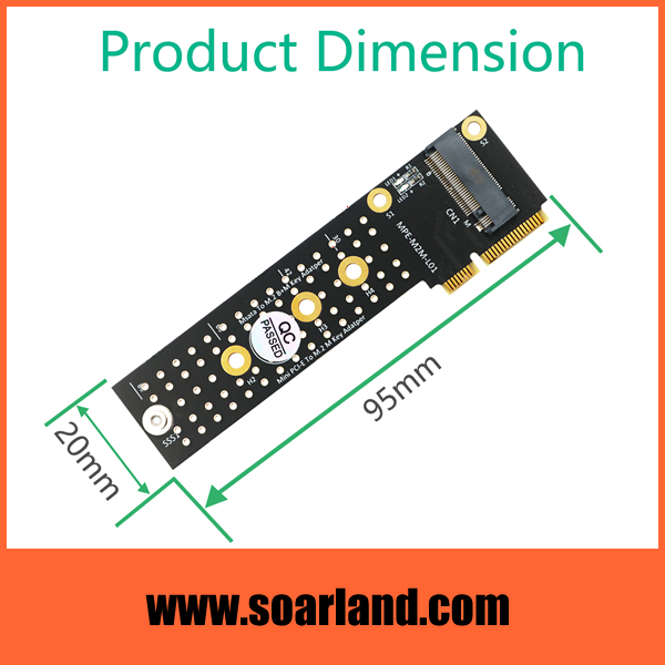 M.2 Key-M to mini PCIe Adapter