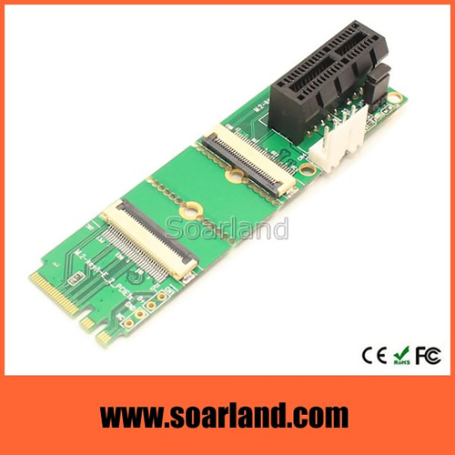PCIe x1 to M.2 Key A+E Adapter