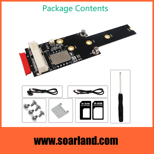 mini PCIe to M.2 Key B+M Adapter