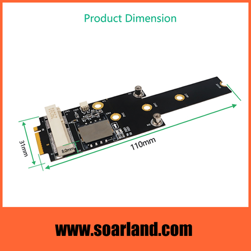 mini PCIe to M.2 Key B+M Adapter