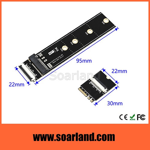 M.2 KEY-M SSD to KEY A+E Adapter