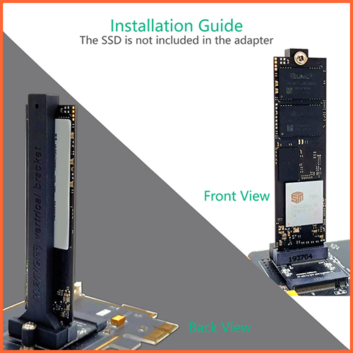 M.2 KEY-M SSD to KEY A+E Adapter