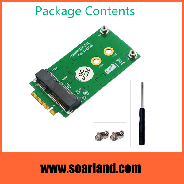 M.2 Key-B to Mini PCIe Adapter for 3G 4G 5G Module