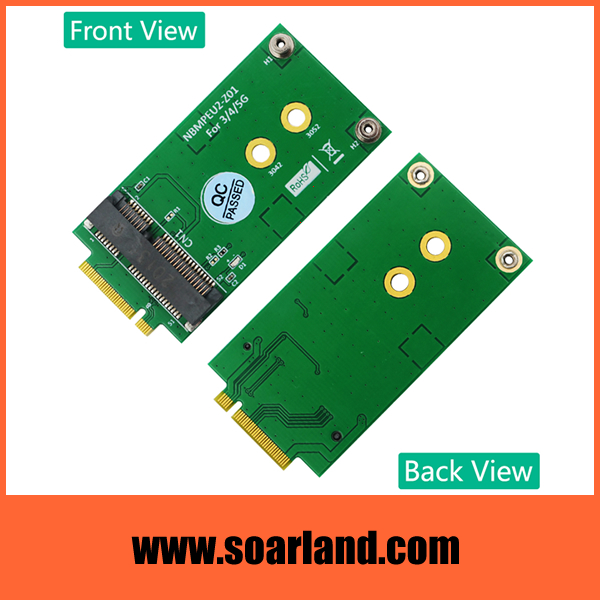 M.2 Key-B to Mini PCIe Adapter for 3G 4G 5G Module