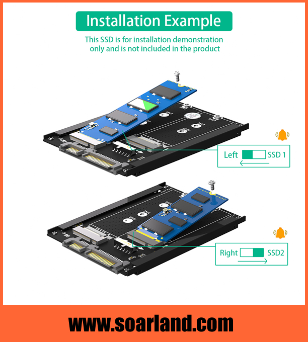 Dual M.2 to SATA Adapter