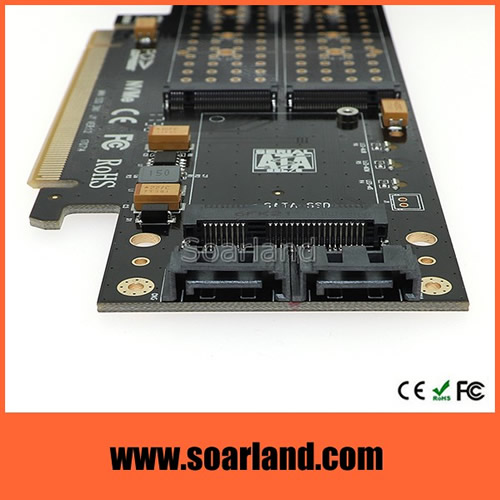 PCIe M.2 mSATA ComBo Card