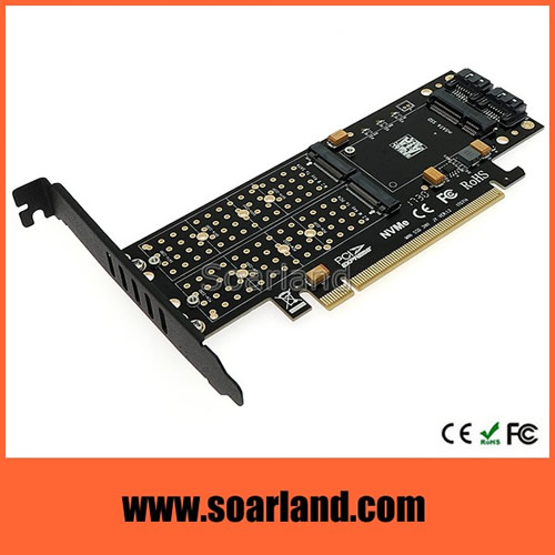 PCIe M.2 mSATA ComBo Card