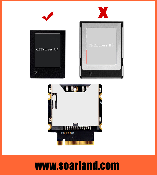 CFExpress Type-A to M.2 KEY-M Adapter