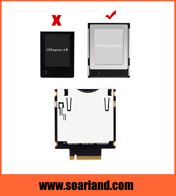 CFExpress Type-B to M.2 KEY-M Adapter