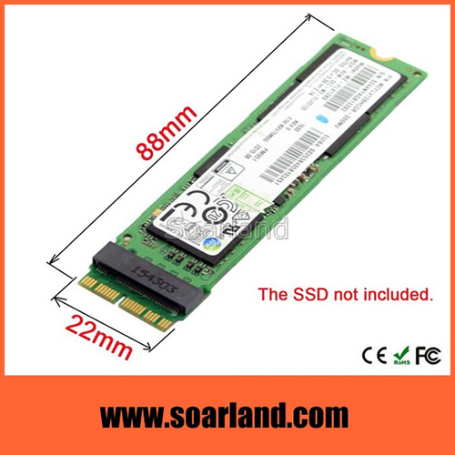 M.2 SSD to Macbook 12+16 Pin Adapter