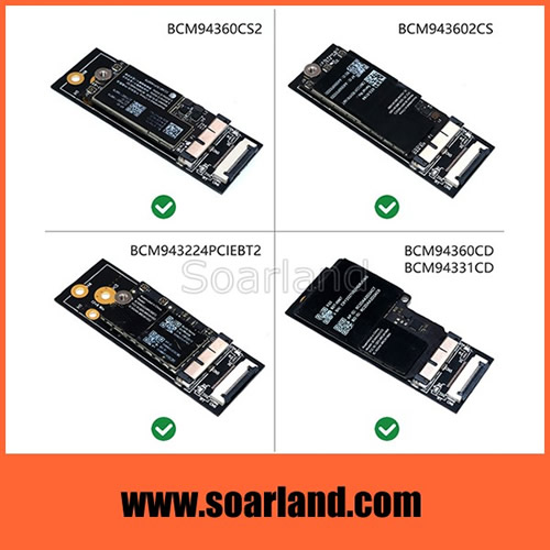 MacBook 12+6 Pin WiFi Module to M.2 Adapter