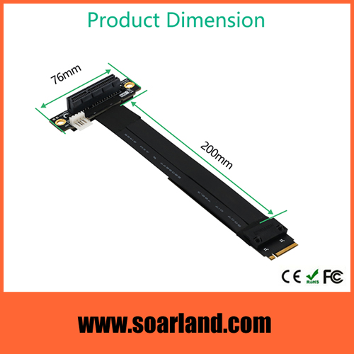 PCIe x4 to M.2 KEY-M Cable Adapter