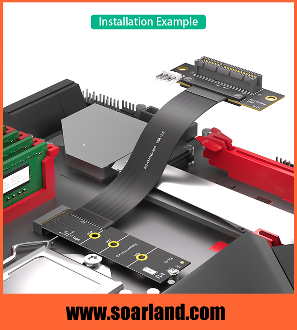 PCIe 4.0 x4 to M.2 Cable Adapter