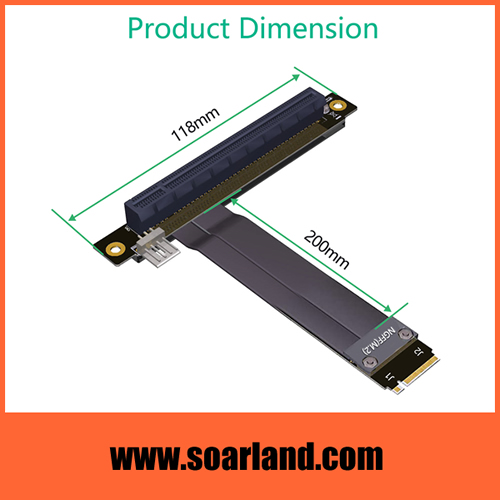 PCIe x16 to M.2 KEY-M Cable Adapter