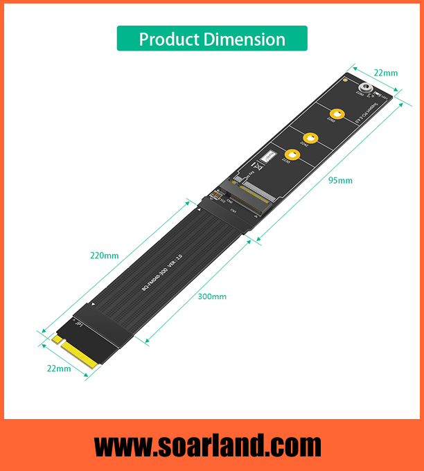 M.2 KEY-M Cable Extender