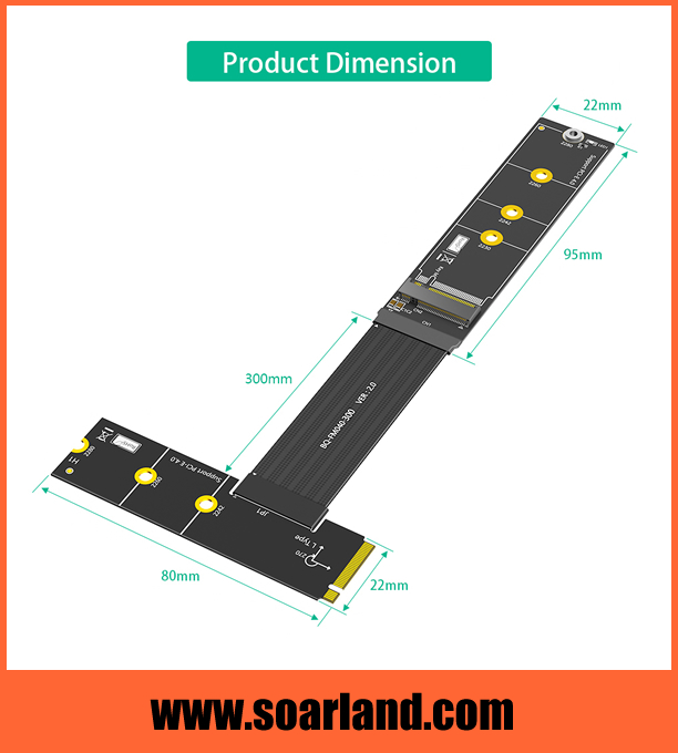M.2 KEY-M Cable Extender