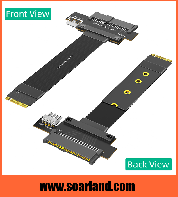 U.2 SFF-8639 SSD to M.2 KEY-M Cable Adapter