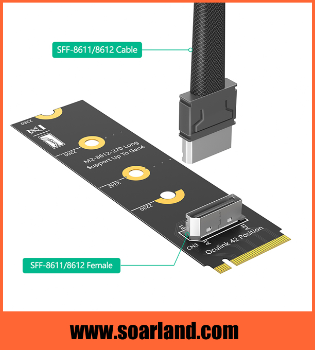 OCuLink SFF-8612 to M.2 Adapter