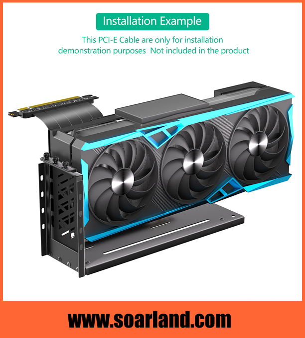 Vertical Mount Bracket for 3-Slots Graphics Card