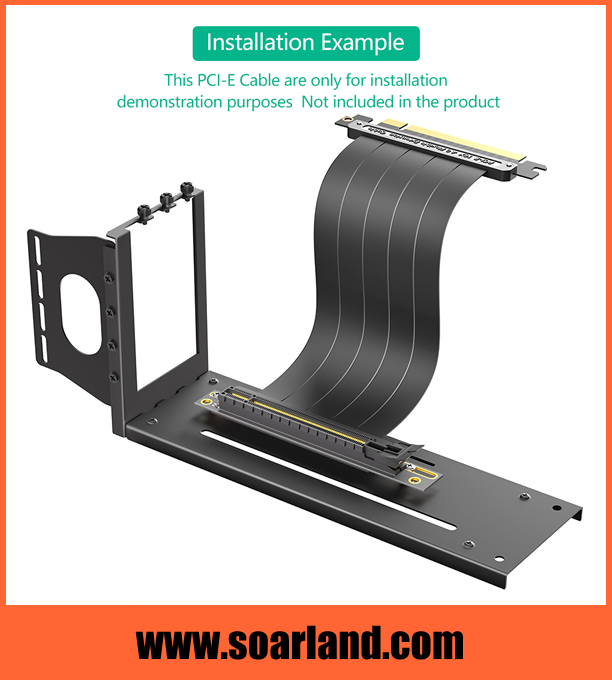 Vertical Mount Bracket for 3-Slots Graphics Card