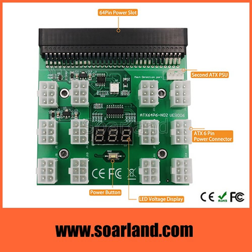 12 Ports Power Supply Breakout Board Adapter