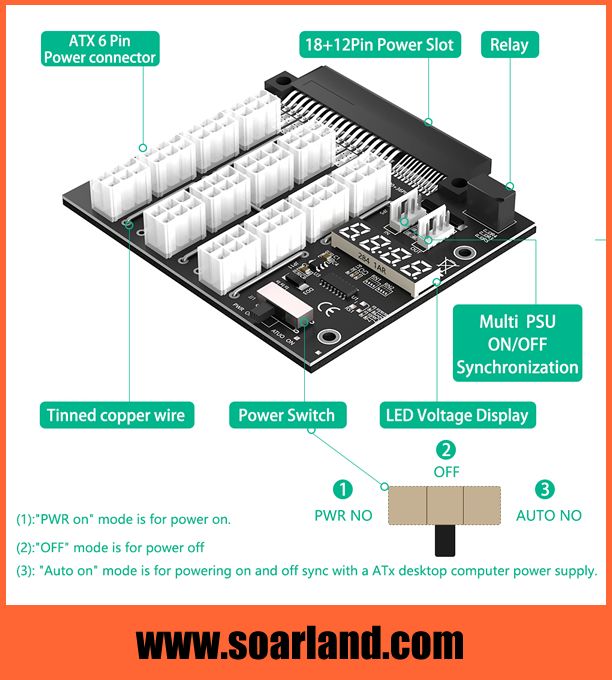 Power Supply Breakout Board Adapter for DELL