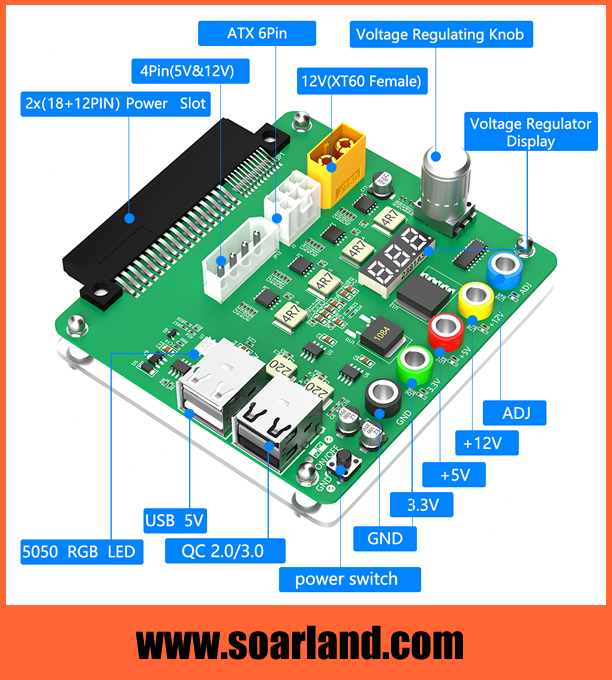 Power Supply Breakout Board for DELL