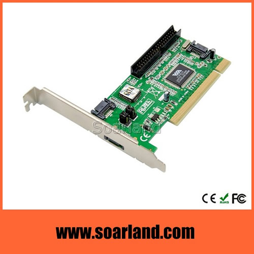 PCI SATA eSATA IDE card via