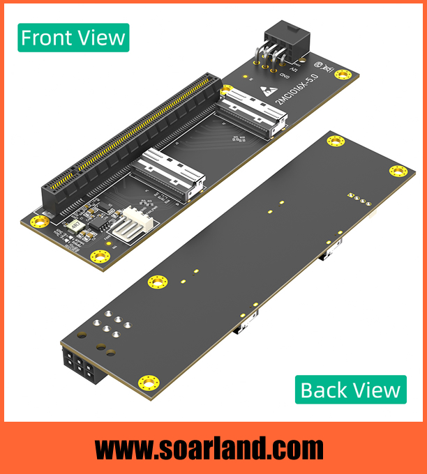 PCIe 5.0 x16 to Dual MCIO SFF-TA-1016​ Adapter Card