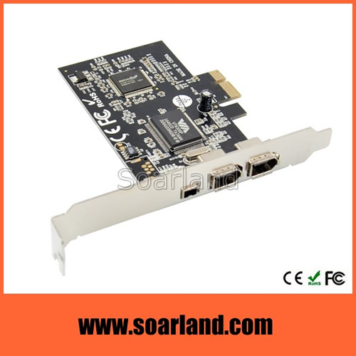 PCIe to Firewire 400 1394a Adapter Card